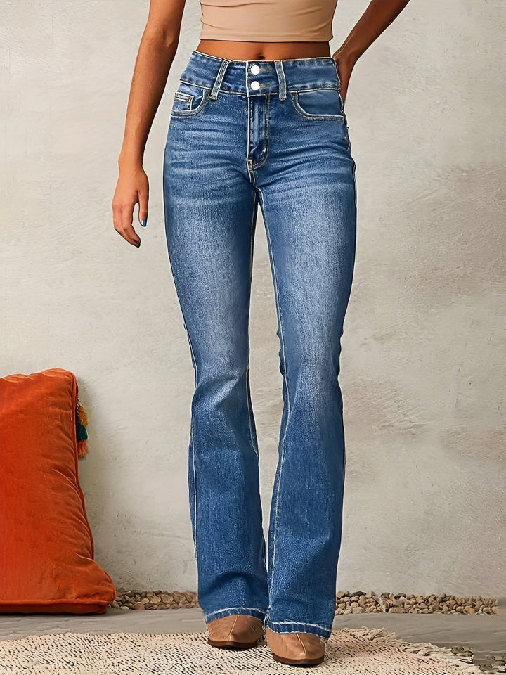High Rise Flare Denim Jeans