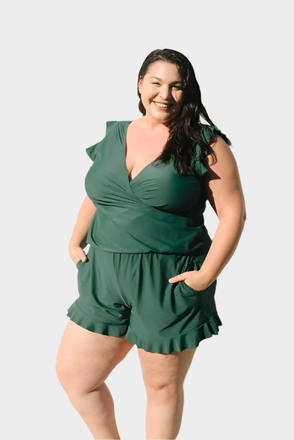 Swimsuit with Ruffles and Support
