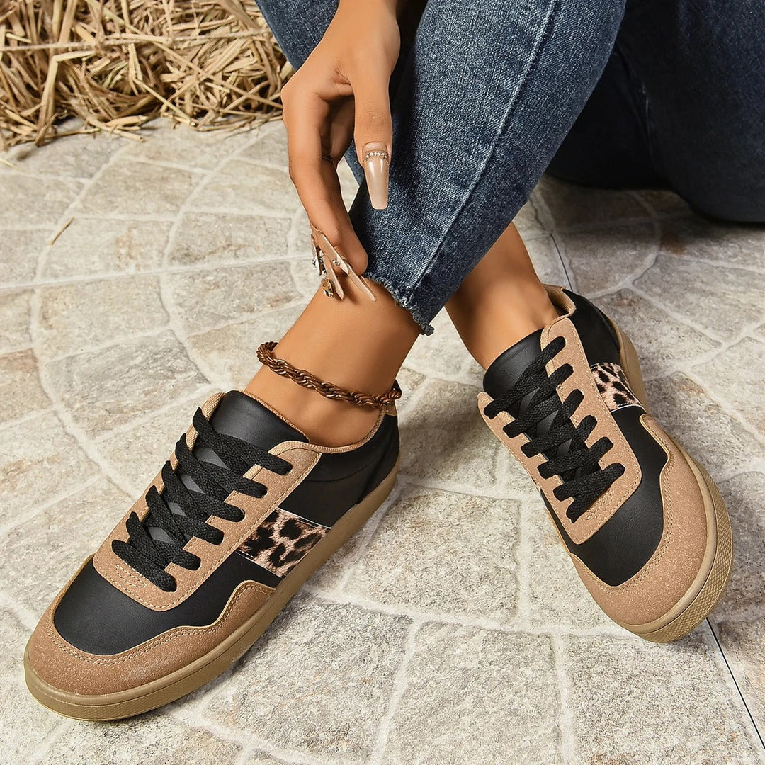 Urban Leopard Accent Sneakers