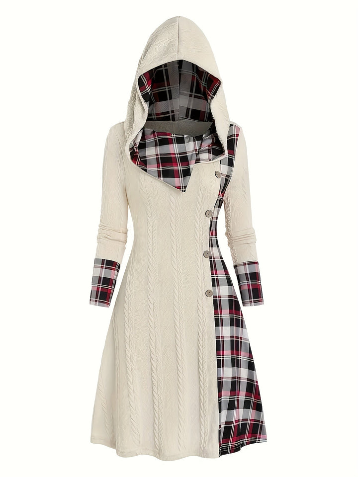 Highland Plaid Knit Dress