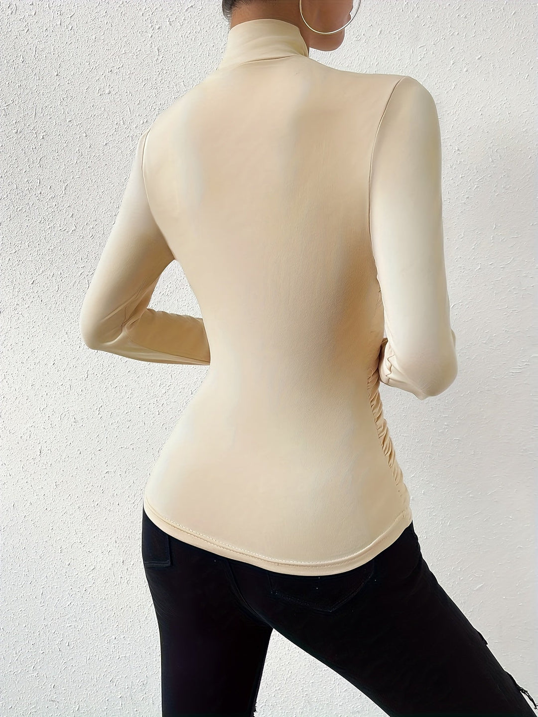 Champagne Elegance Wrap Top