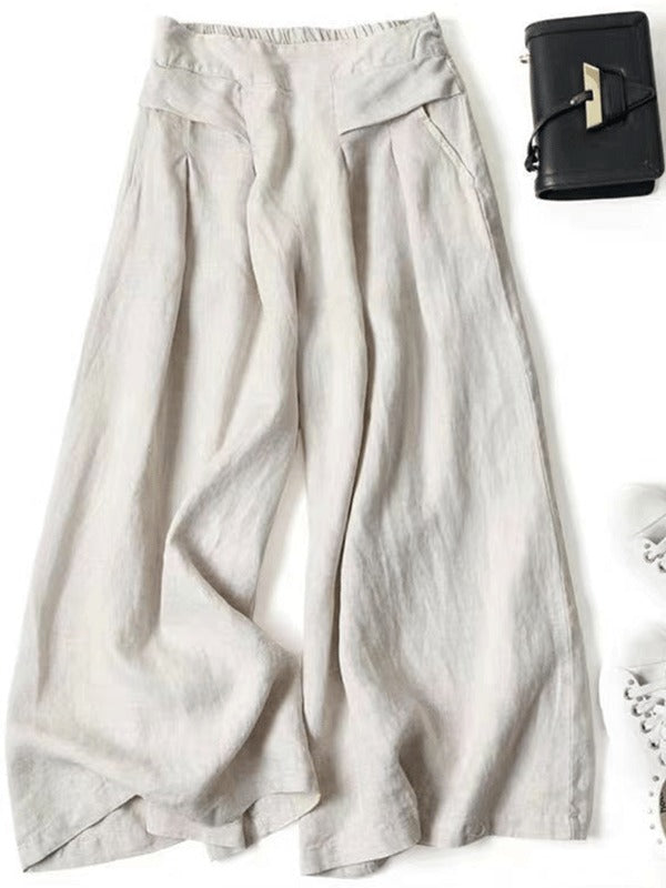 Coastal Breeze Wide-Leg Linen Pants