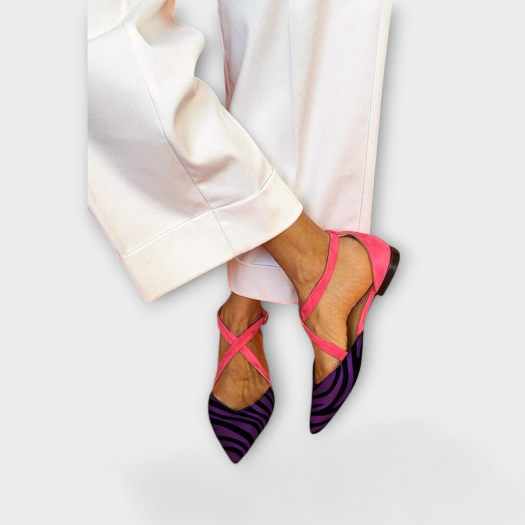 Pink Power Zebra-Flats