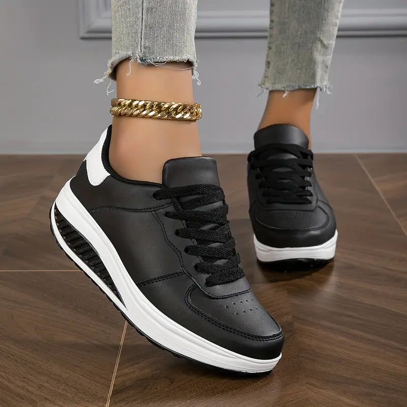 Gray & Pink Athletic Sneakers