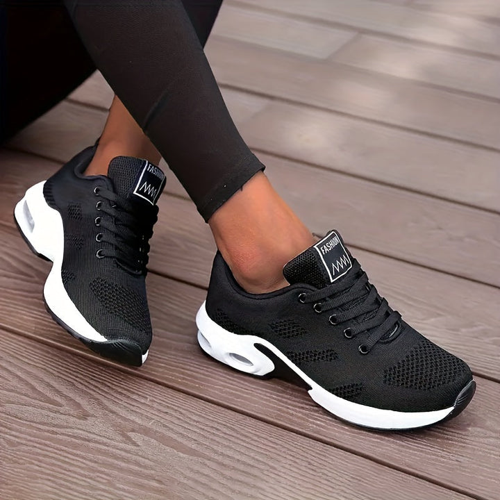 AeroFlex White Air-Cushion Sneakers