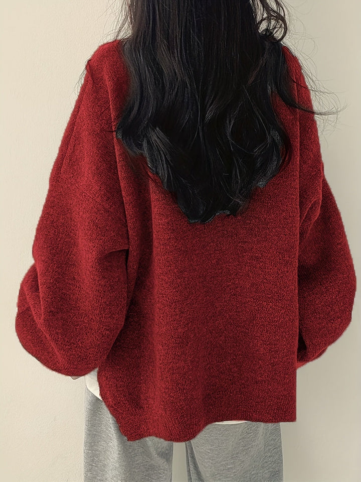 Berry Bliss Oversized Sweater