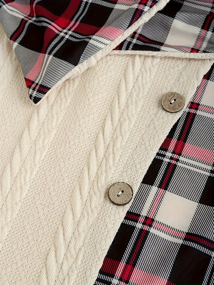 Highland Plaid Knit Dress