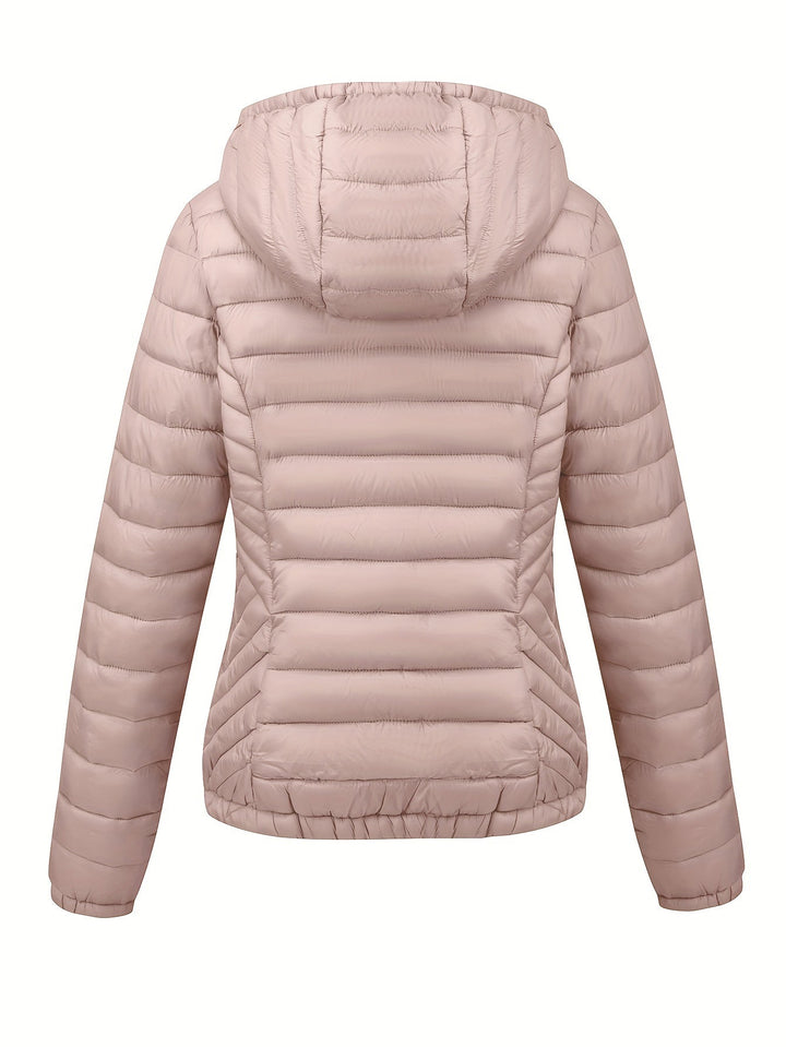 Amber Glow Puffer Jacket