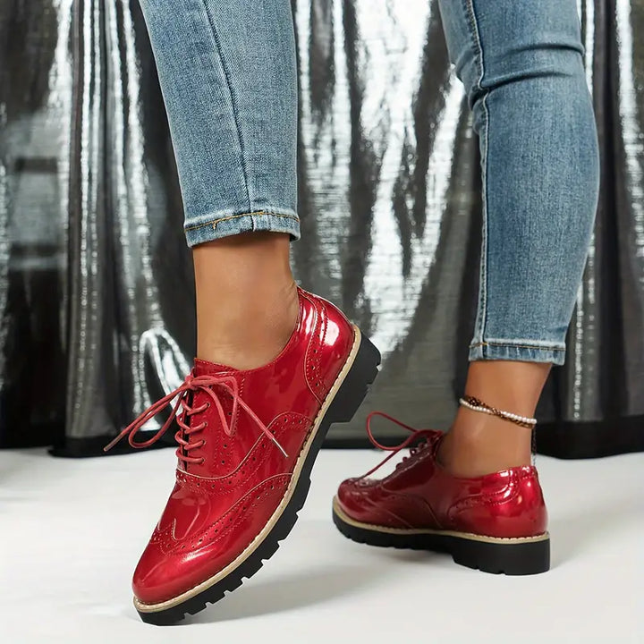 Glossy Black Oxford Brogues