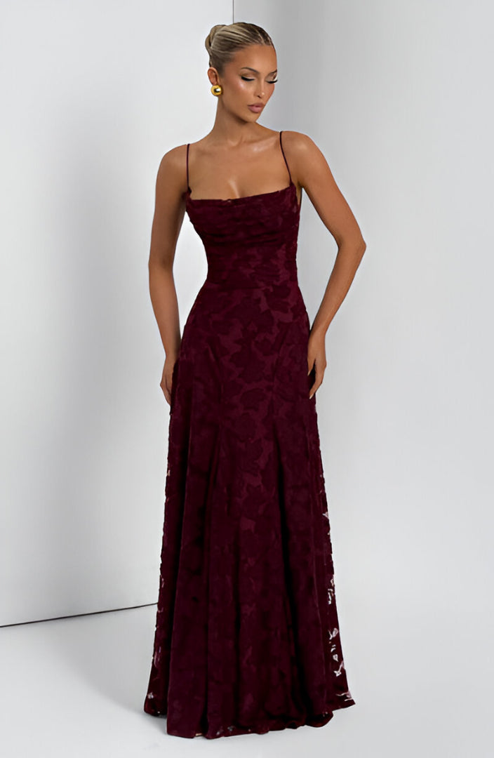 Blush Petal Elegance Maxi Dress