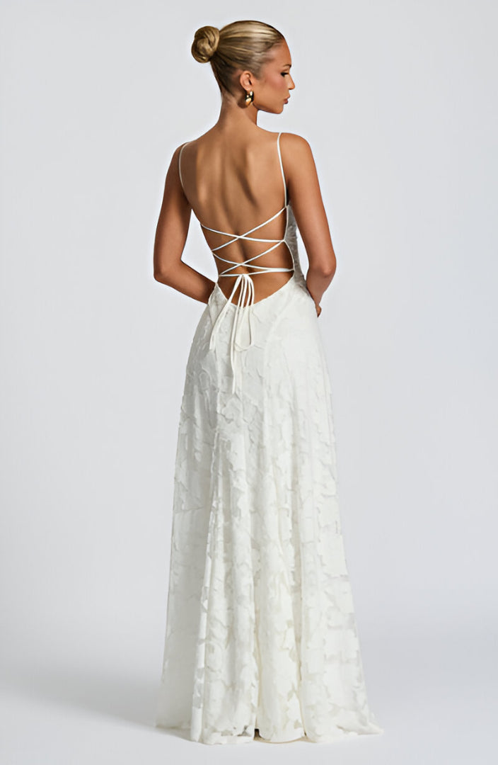 Blush Petal Elegance Maxi Dress