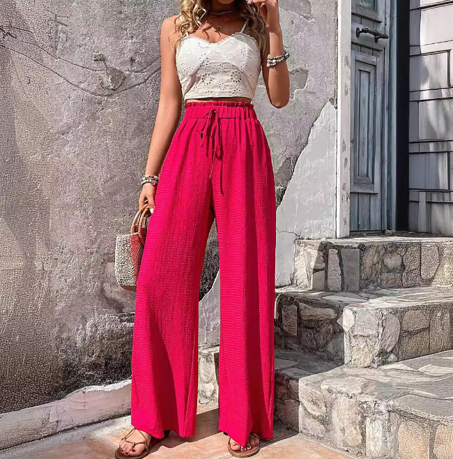 Breezy Linen Wide-Leg Pants