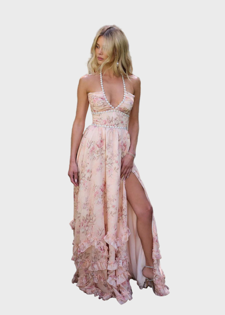 Celeste Dreams Ruffled Maxi Dress