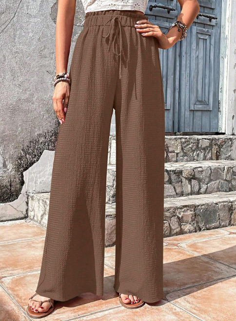 Breezy Linen Wide-Leg Pants