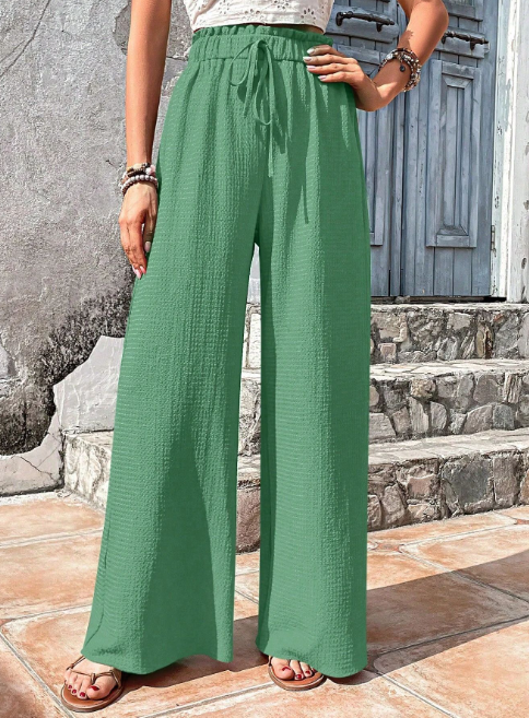 Breezy Linen Wide-Leg Pants
