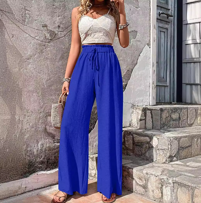 Breezy Linen Wide-Leg Pants