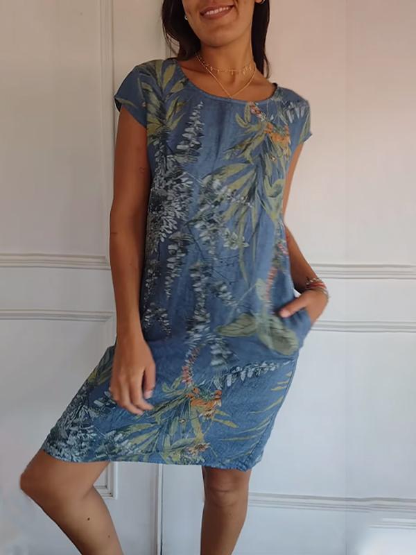 Tropical Serenity Shift Dress