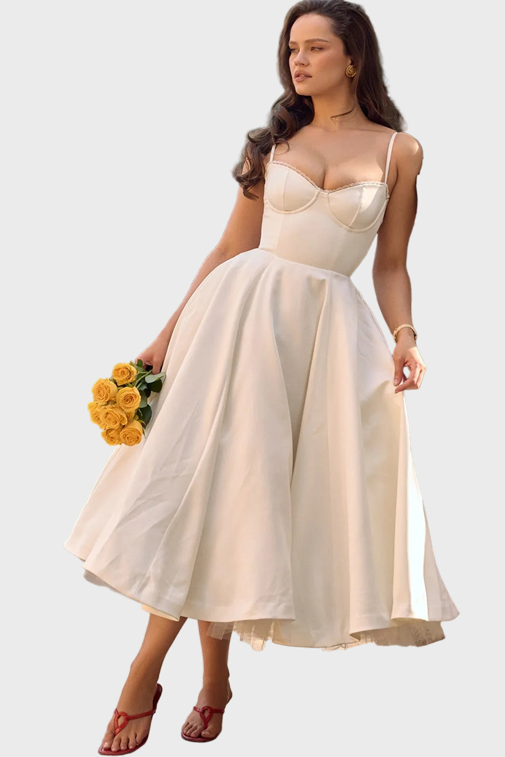 Delicate Tulle Accent Dress