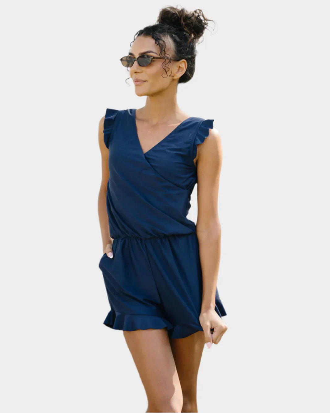 Swimsuit with Ruffles and Support