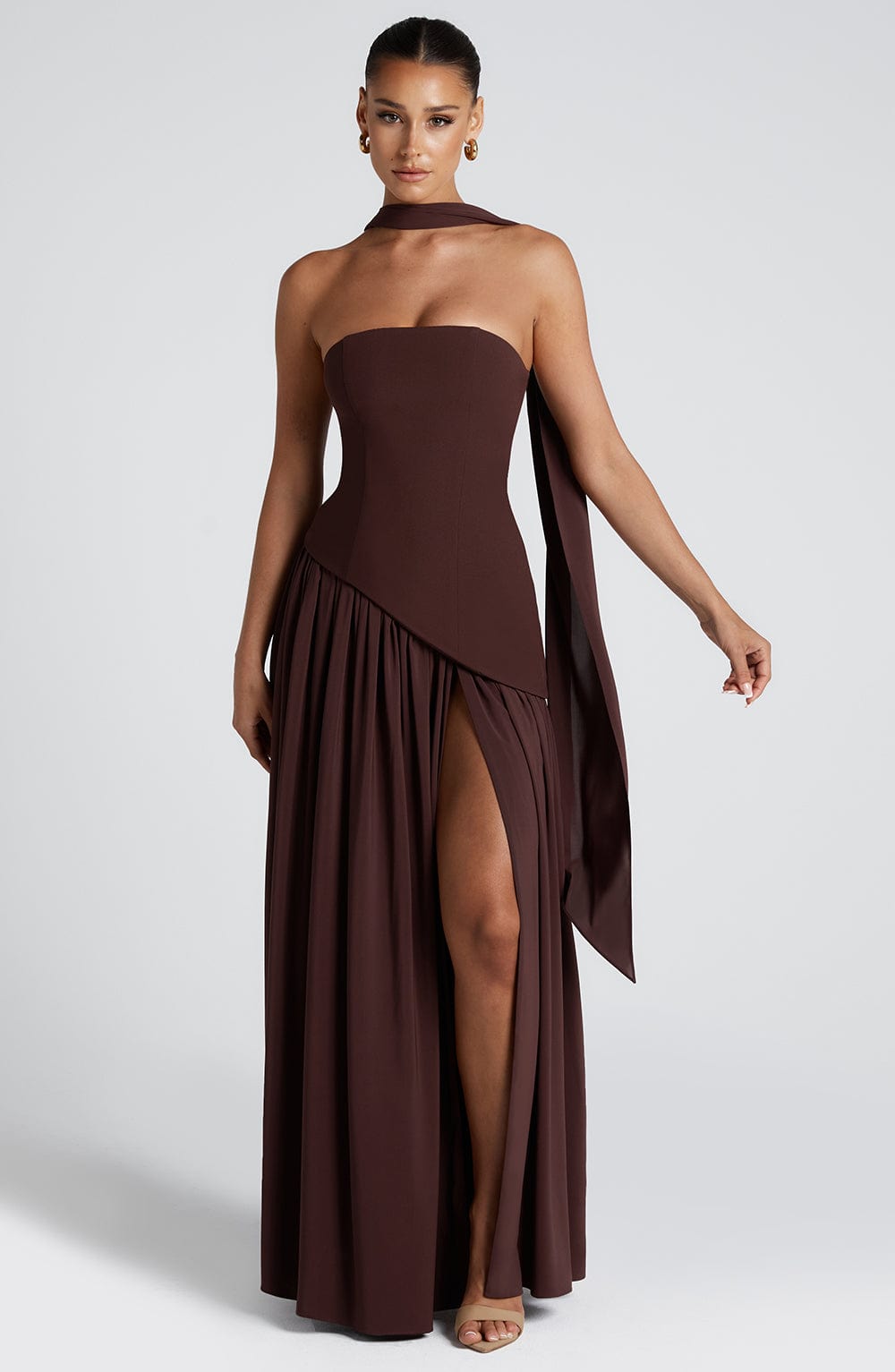 Luxe Strapless Maxi Dress