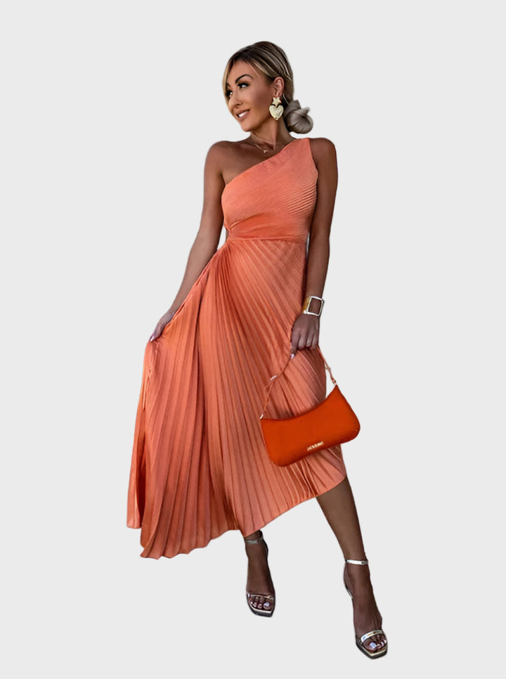 Radiance Pleated Midi Dress